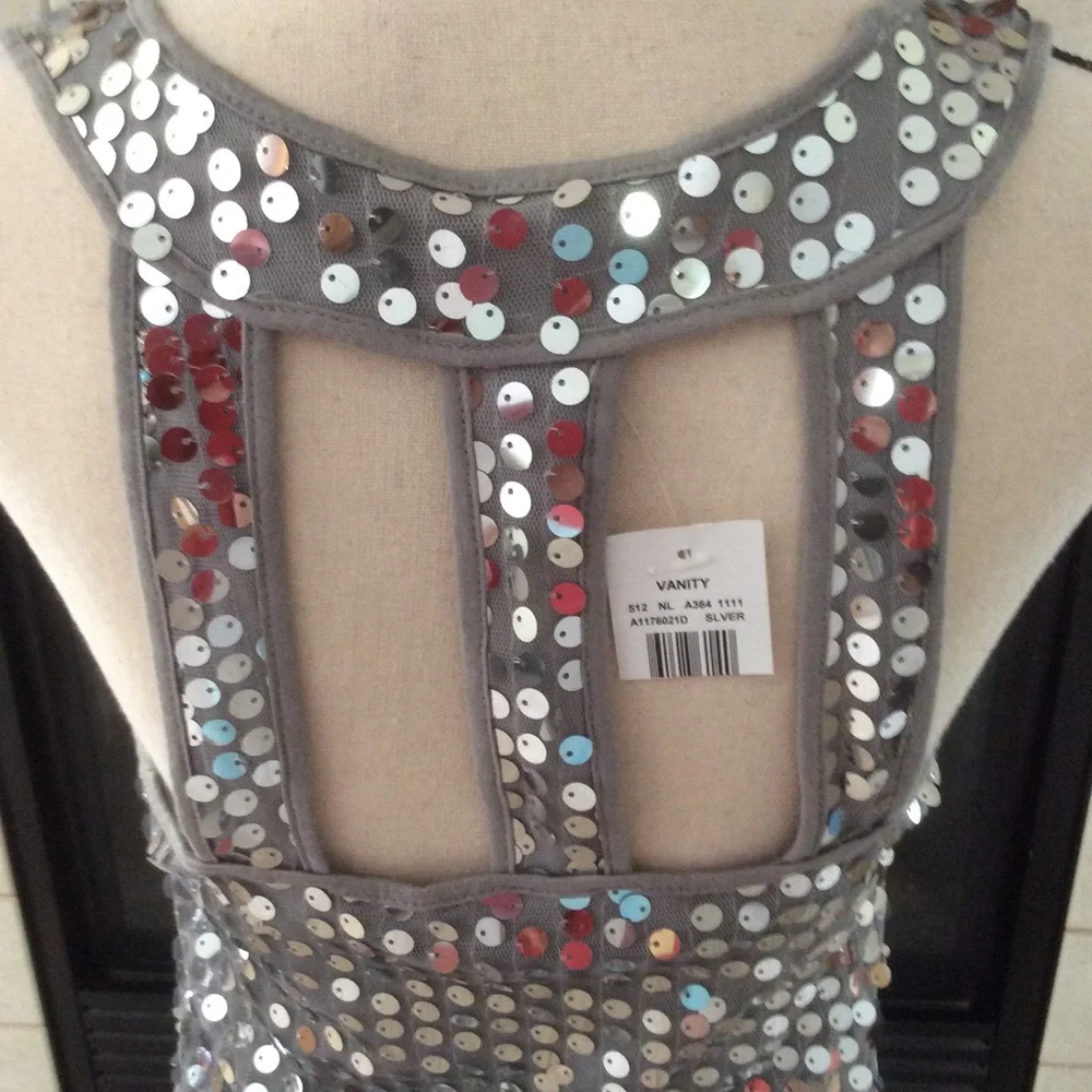 NWT Vanity Sequin Dress, Sz L - Picture 3 of 9